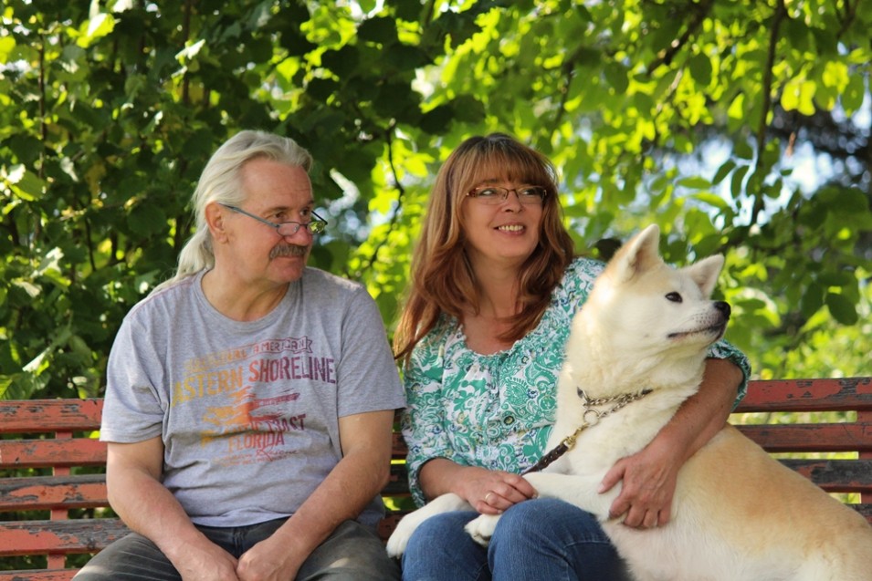 Akita Züchter Nathalie und Anton Wiesmüller